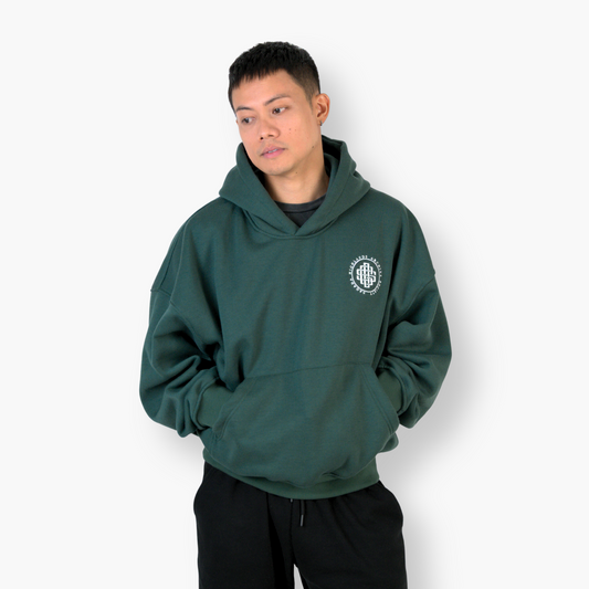 Sagada Highlands Archive Oversized Hoodie (Forest Green)