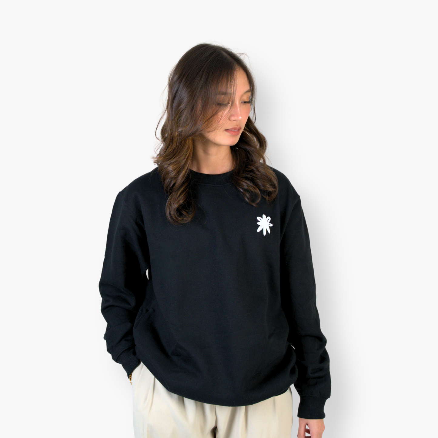 1SLA Flower Sweatshirt (Black)